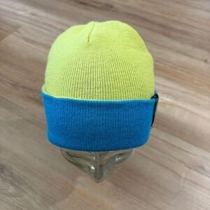 Vintage Y2K Forum Snowboards Beanie Blue Yellow Forum Against Hat OS Grail 2000s